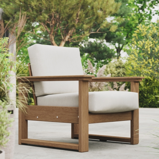 Luxcraft Lanai Deep Seating mahogany Chairs side