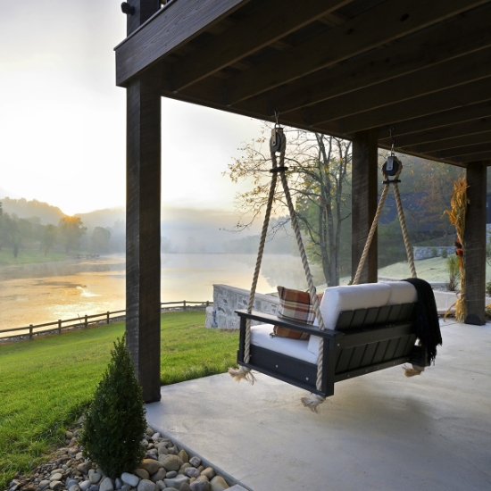 Lanai Deep Seating Loveseat Swing back
