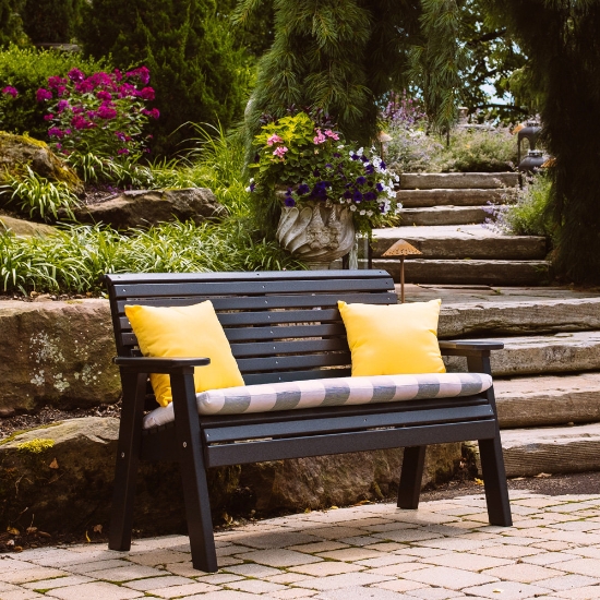 Luxcraft 4' Plain Bench black