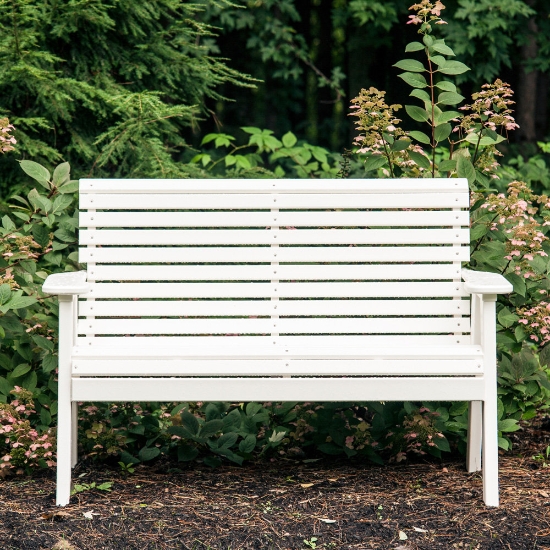 Luxcraft 4' Plain Bench white