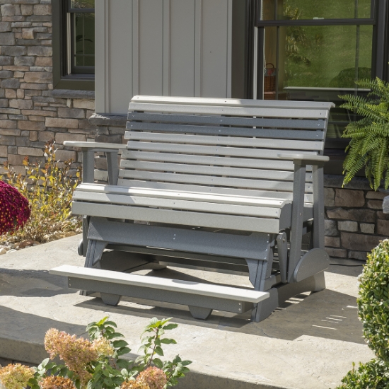4' Plain Balcony Glider dovegray
