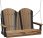 Antique Mahogany & Black - Premium Woodgrain
