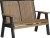 Antique Mahogany & Black - Premium Woodgrain