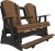 Antique Mahogany & Black - Premium Woodgrain