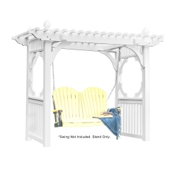 LuxCraft Classic Vinyl Swing Stand - White - CVSSW