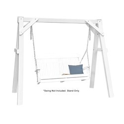 LuxCraft A-Frame Vinyl Swing Stand - White - VAFW
