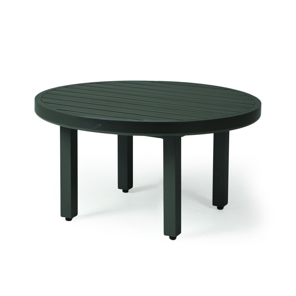 aluminum slat top table