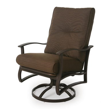 Mallin Albany Cushion Swivel Rocking Dining Arm Chair - AB-460