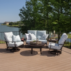 Mallin Albany Aluminum Cushion Outdoor Furniture Set - ML-ALBANY-SET2