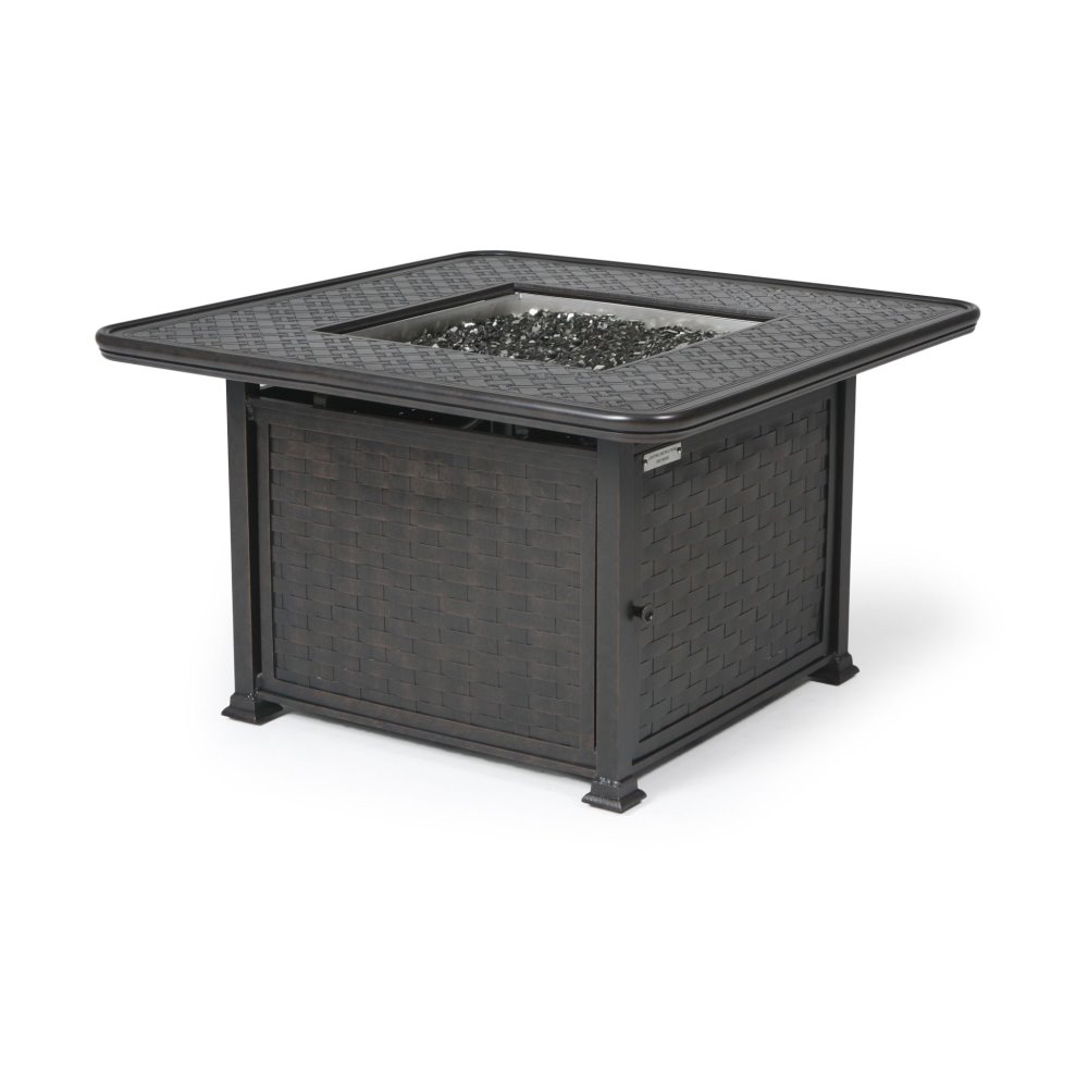 Mallin Cambria 42" Square Chat Height Fire Table - 9000 Cast Top - MF152-9143F