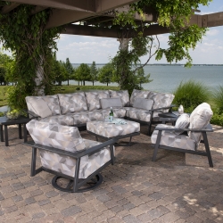 Mallin Dakoda Cushion Outdoor Sectional Patio Set - ML-DAKODACUSHION-SET2