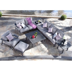 Mallin Dakoda Modern Cushion Patio Sectional - ML-DAKODACUSHION-SET1
