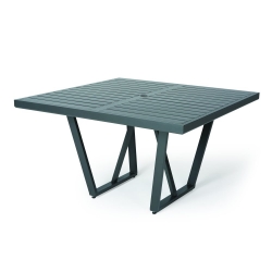 Mallin Formosa 48" Square Umbrella Dining Table - 5-148U