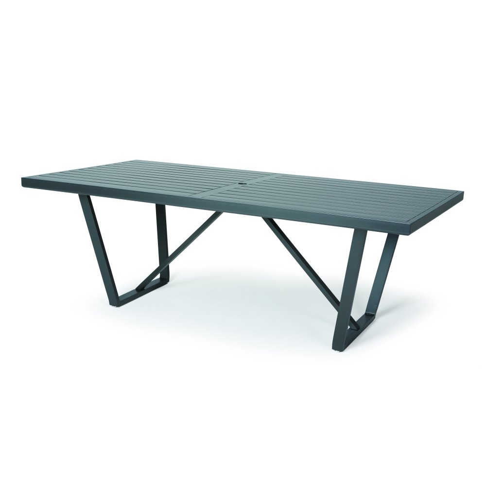 Mallin Formosa 84" x 42" Rectangular Umbrella Dining Table - 5-284U