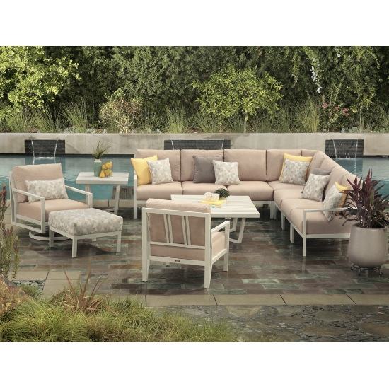 American made aluminum coffee table