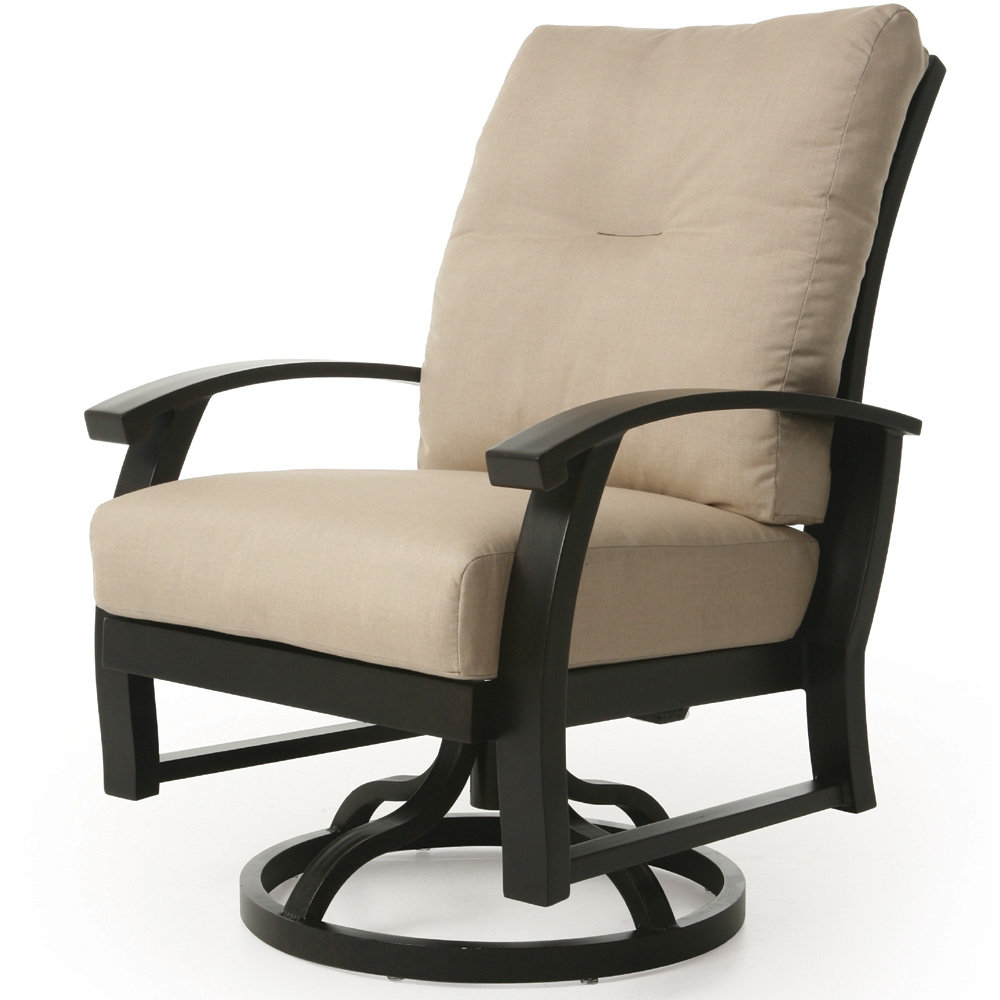 Mallin Georgetown Cushion Swivel Rocking Dining Arm Chair - GT-460