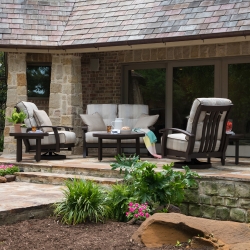 Mallin Georgetown Aluminum Deep Seating Outdoor Furniture Set - ML-GEORGETOWN-SET3