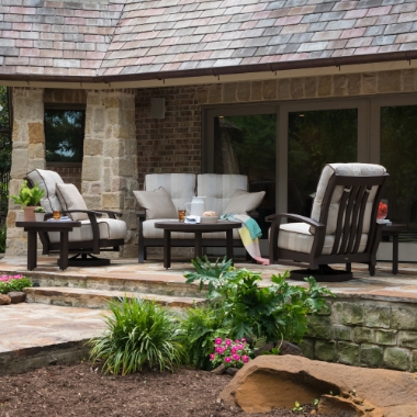 Mallin Georgetown Aluminum Deep Seating Outdoor Furniture Set - ML-GEORGETOWN-SET3