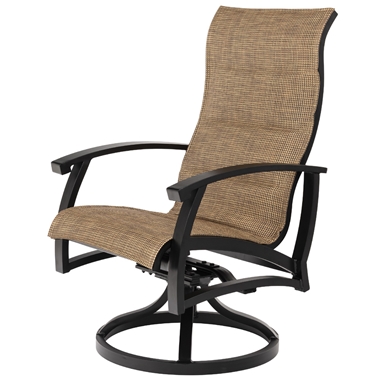 Mallin Georgetown Padded Sling Swivel Rocking Dining Chair - GT-363