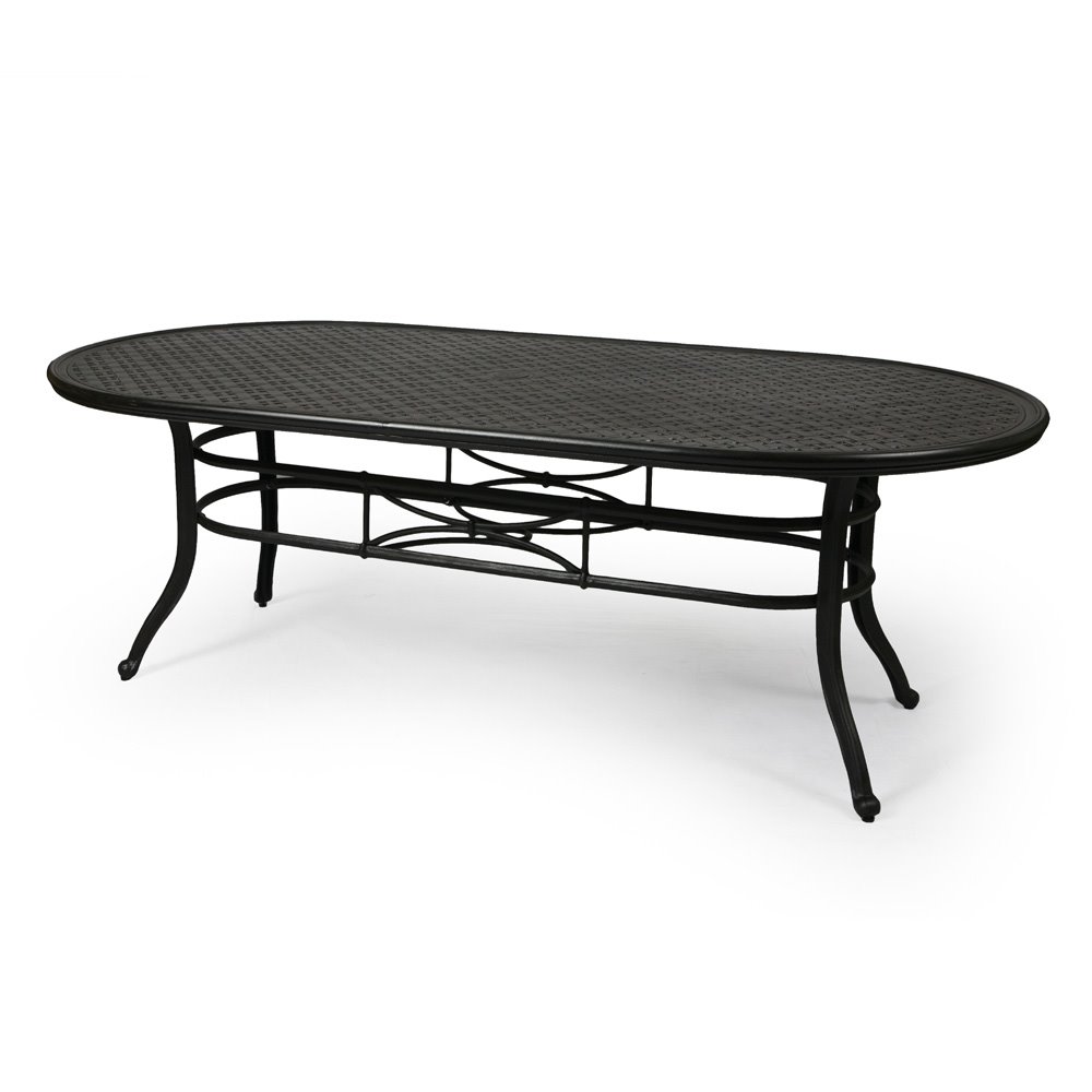 Mallin Napa 84" x 42" Rectangular Umbrella Dining Table - 9-384U
