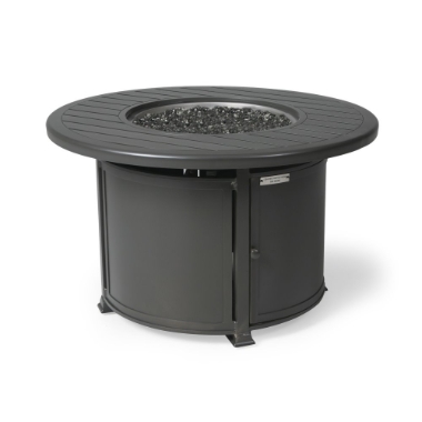Mallin Paso Robas 42" Round Chat Height Fire Table - F Slat Table - LF042S-F042F