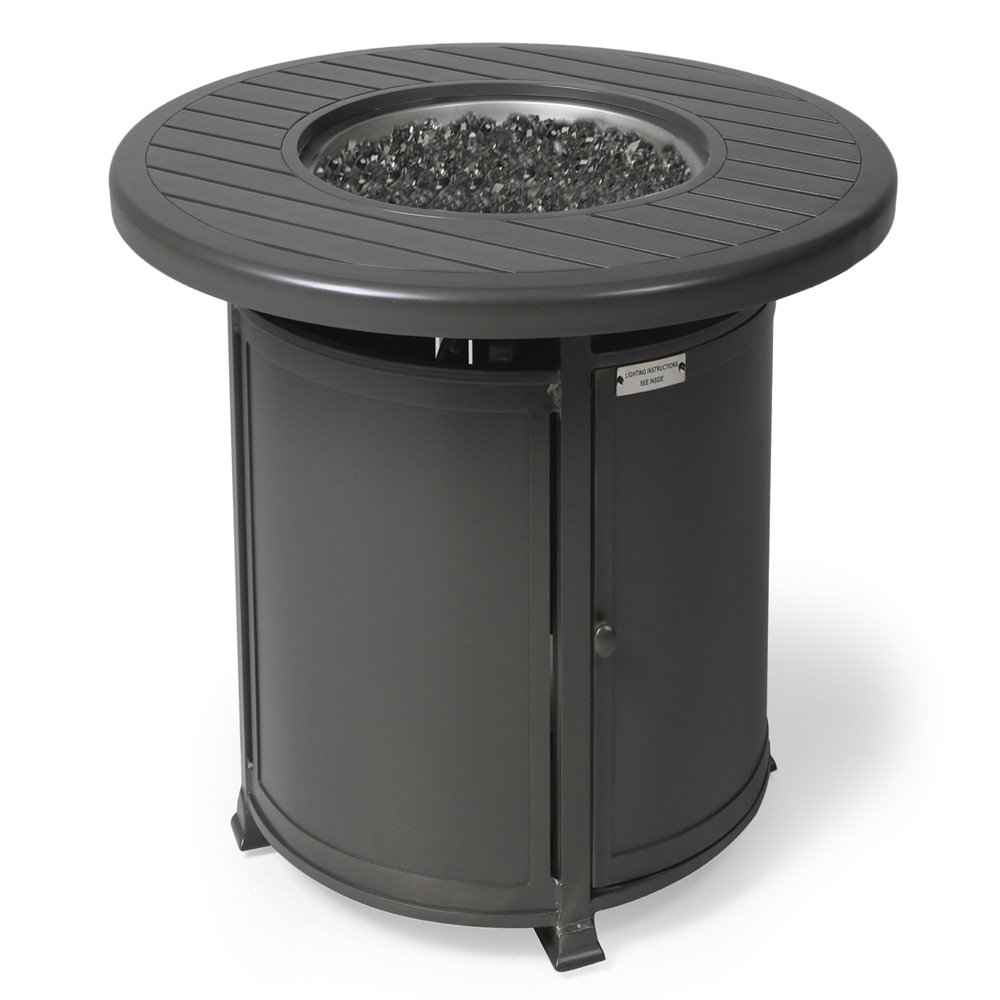 Mallin Paso Robas 42" Round Counter Height Fire Table - F Slat Table - LF045S-F042F