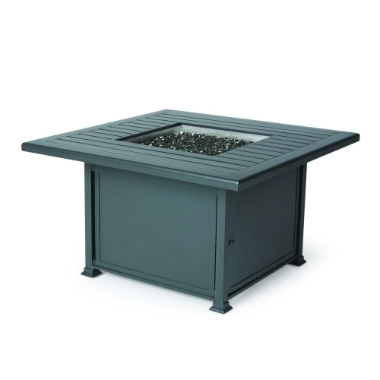 Mallin Paso Robas 42" Square Chat Height Fire Table - F Slat Table - LF152-F142FS