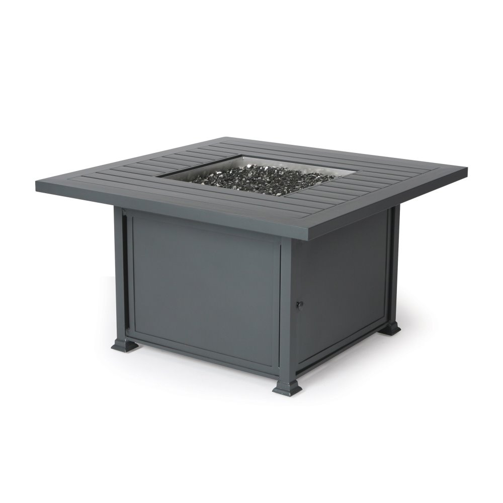 Mallin Square Chat Height Fire Table - N Slat Top - LF152-N142F