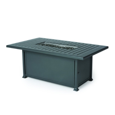 Mallin Paso Robas 72" x 40" Rectangular Dining Height Fire Table - F Slat Table - LF263-F270FS