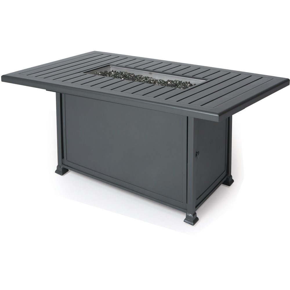 Mallin Paso Robas 72" x 40" Rectangular Counter Height Fire Table - F Slat Table - LF265-F270FS