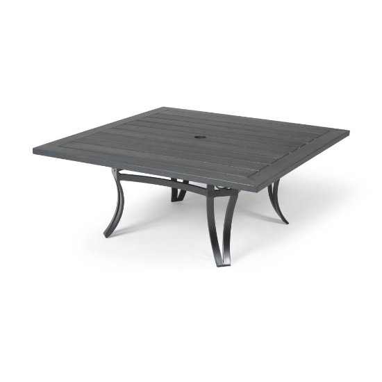 Mallin Salinas Woodgrain 43" Square Umbrella Coffee Table - BC7642-W142U