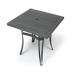 Mallin Salinas Woodgrain 43" Square Counter Height Umbrella Table - BD7742-W142U