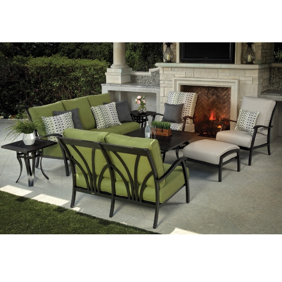 Aluminum top American dining table