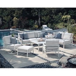 Mallin  Sarasota Modern Outdoor Furniture Set with Cushions - ML-SARASOTA-SET1