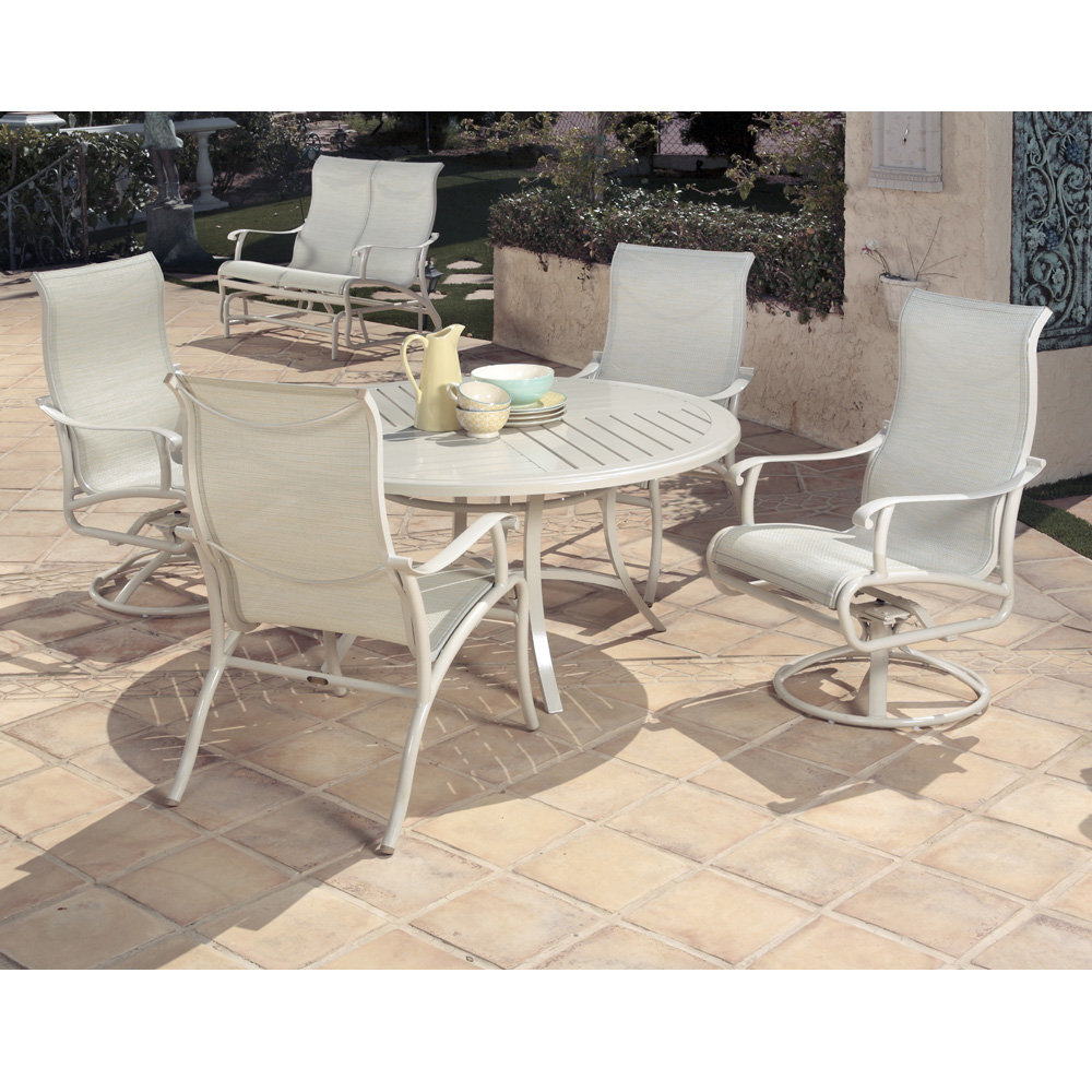 Mallin Scarsdale Sling Traditional Outdoor Dining Set for 4 - ML-SCARSDALE-SET1