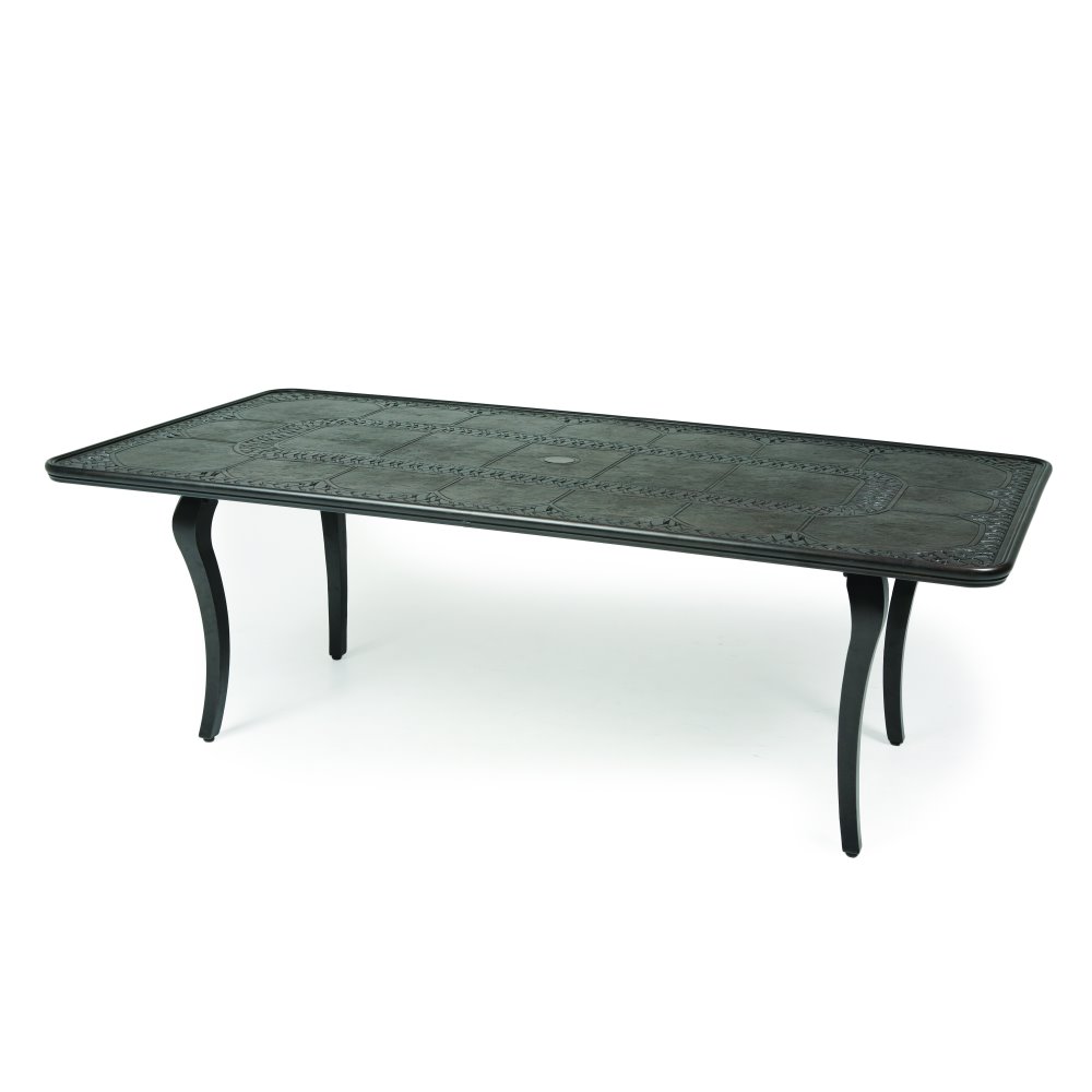 Mallin Terra Bella 86" x 43" Rectangular Umbrella Dining Table - 2-284U