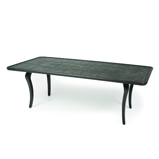 Mallin Terra Bella 86" x 43" Rectangular Umbrella Dining Table - 2-284U