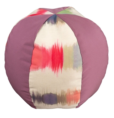 Mallin Large Beach Ball Throw Pillow with Alternating Fabrics - 33WPBLGA