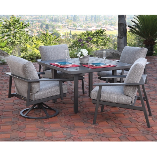 American made slat top dining table