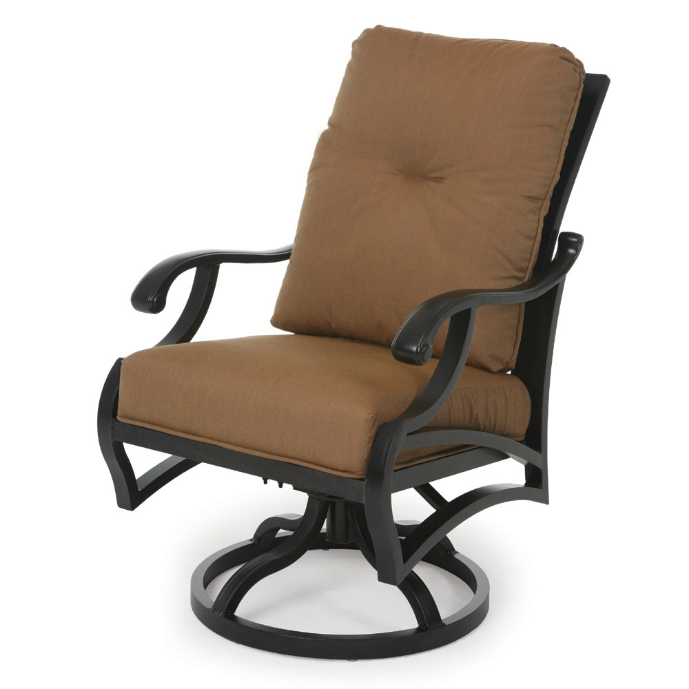Mallin Volare Cushion Swivel Rocking Dining Arm Chair - VO-860