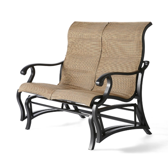 Mallin Volare Padded Sling Love Seat Glider - VO-357