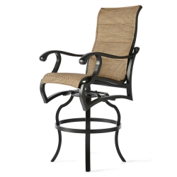 Mallin Volare Padded Sling Swivel Bar Stool - VO-370