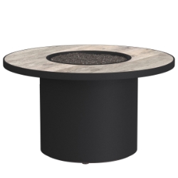 OW Lee Anello 42" Round Chat Height Aluminum Fire Pit - 5162-42RDC