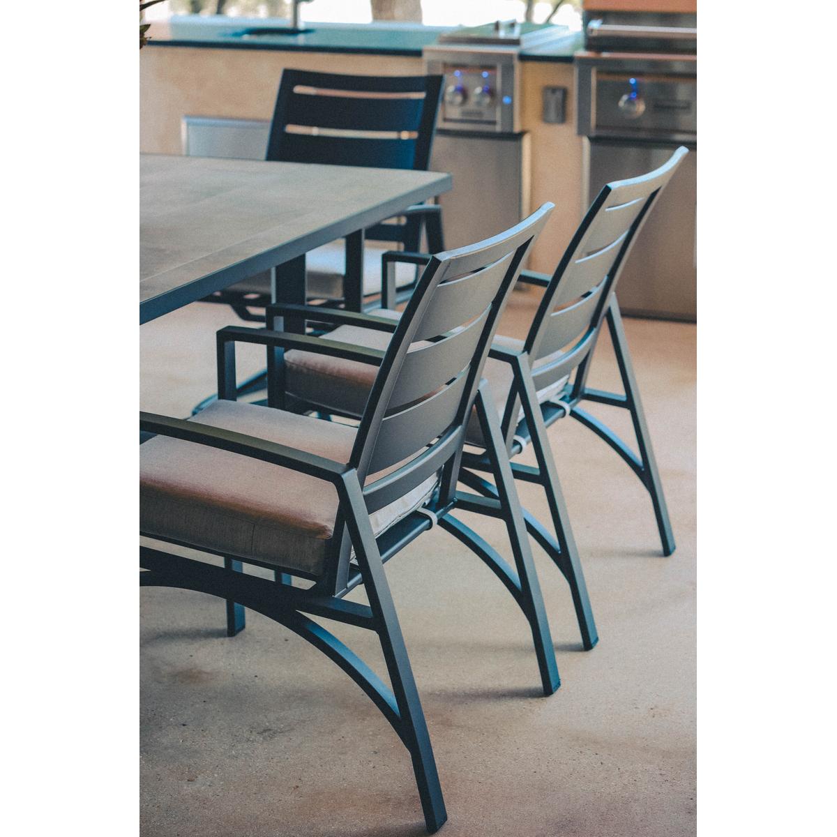 Arc Dining Arm Chair back