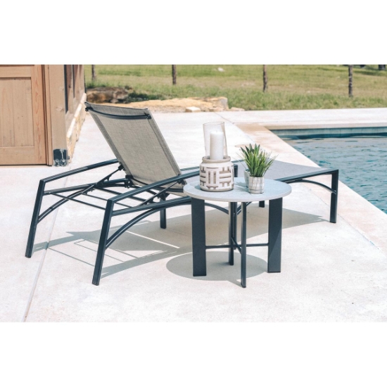 OW Lee Arc Sling Adjustable Chaise Lounge back