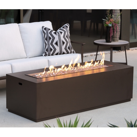 Forma 65" x 25" Aluminum Fire Table