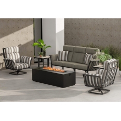 OW Lee Aris Max Patio Set with Sofa and Swivel Rockers - OW-ARIS-SET7