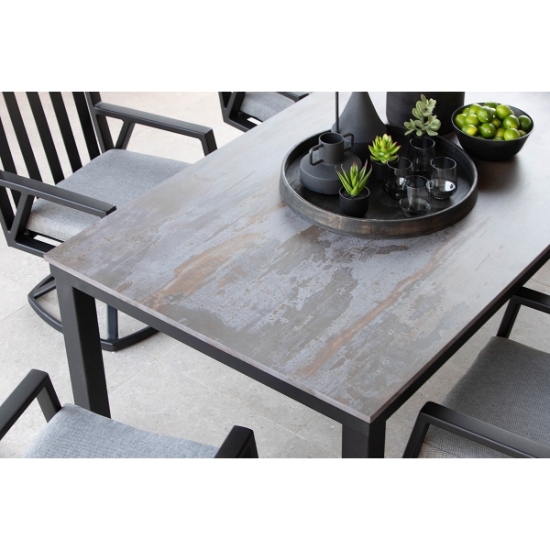 OW Lee Dekton 84" x 42" Dekton Top with Parsons Table Base