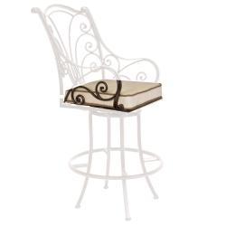 OW Lee Ashbury Swivel Bar Stool with Arms Cushion - OW84-S-SBS