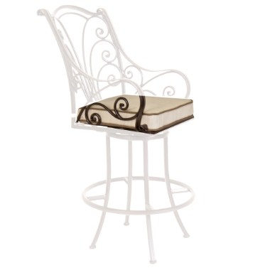 OW Lee Ashbury Swivel Bar Stool with Arms Cushion - OW84-S-SBS